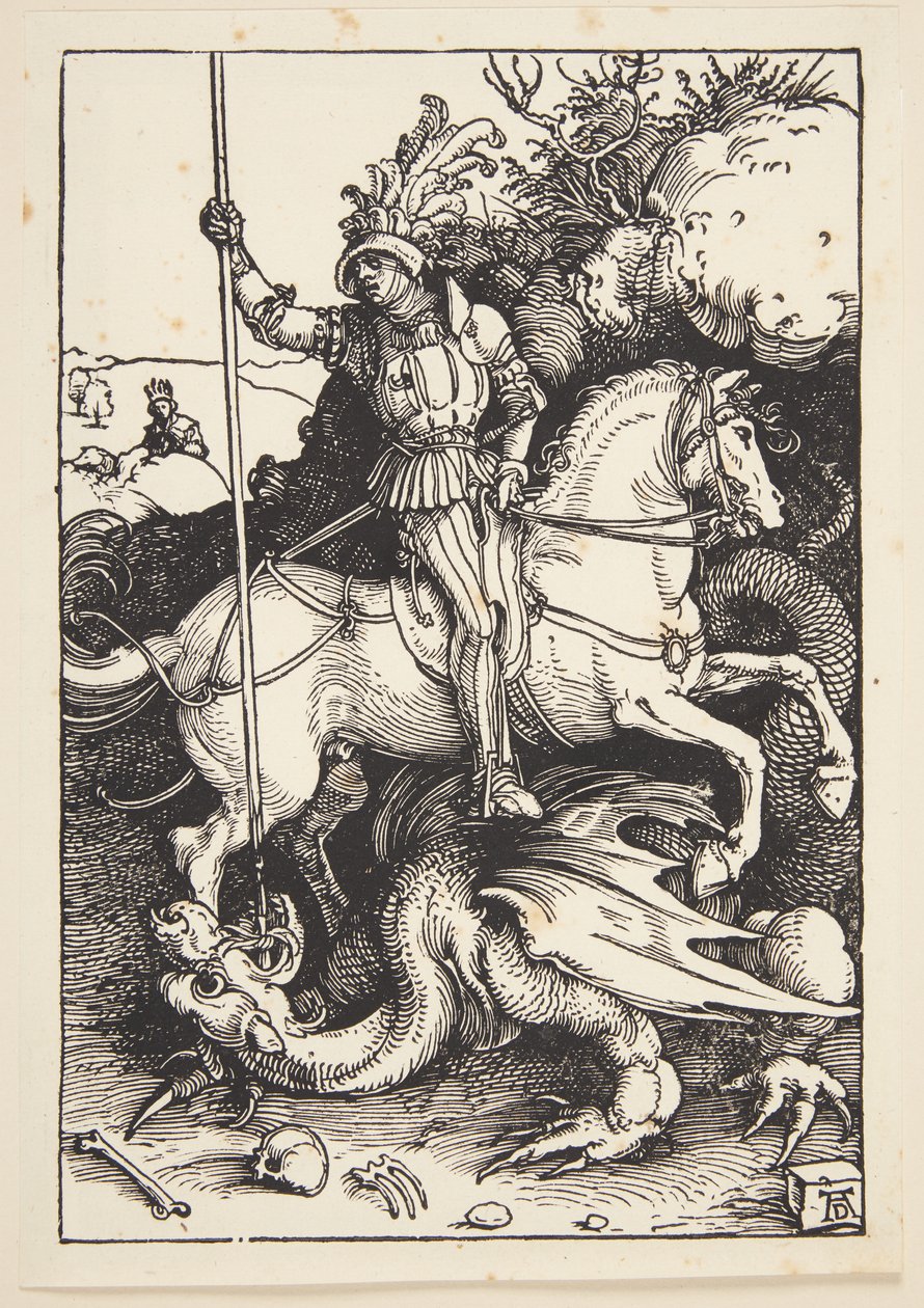 St. Georg zabíjí draka od Albrecht Dürer