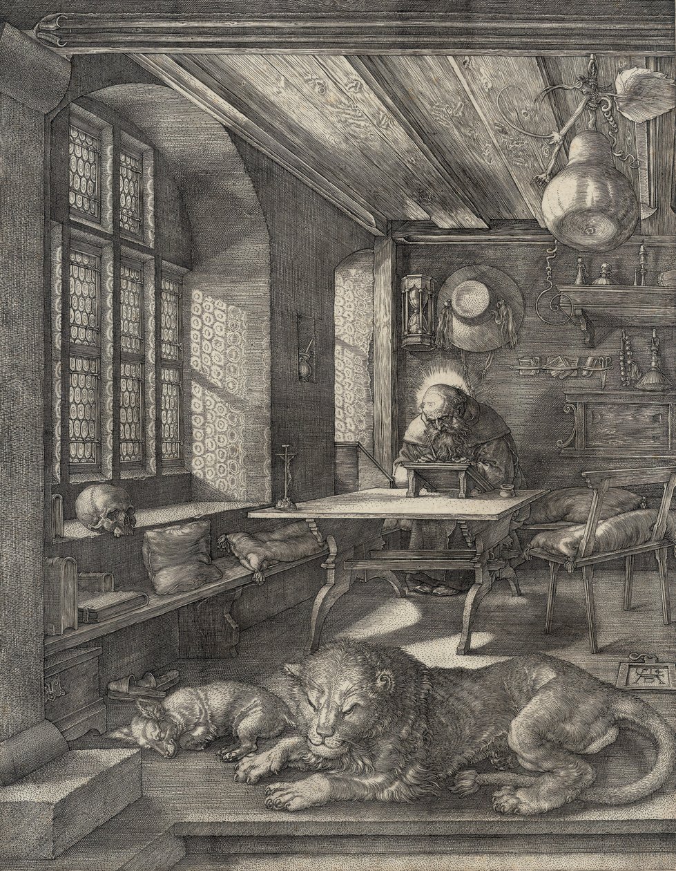 Svatý Jeroným ve své pracovně od Albrecht Dürer