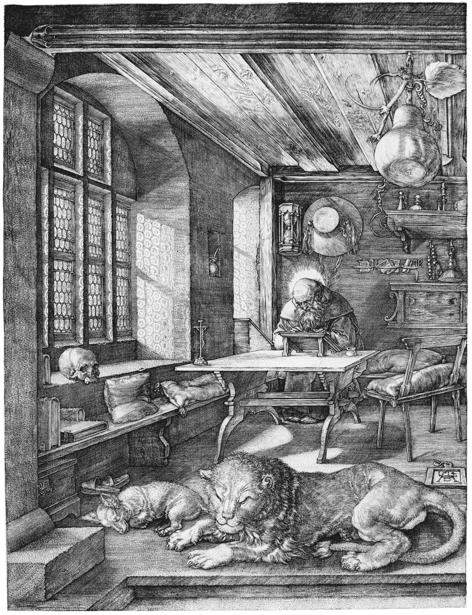 Svatý Jeroným ve své pracovně od Albrecht Dürer