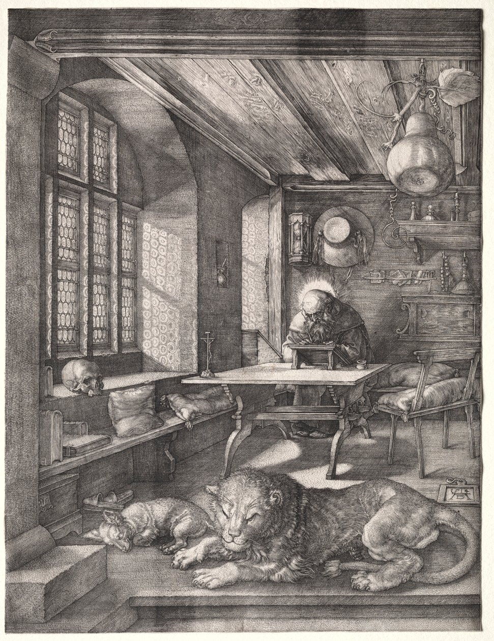Svatý Jeroným ve své pracovně, 1514. od Albrecht Dürer