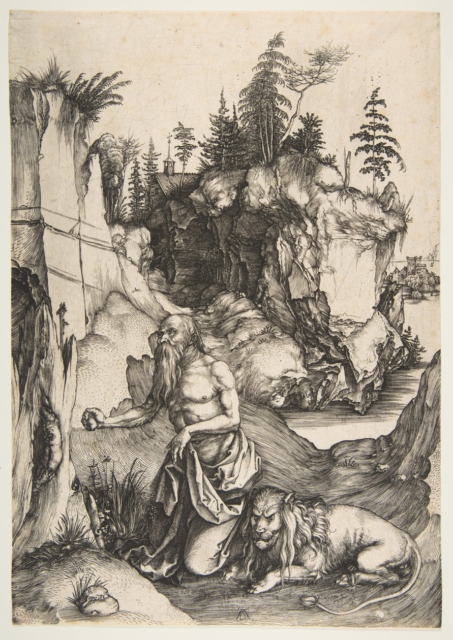 Svatý Jeroným v kajícnosti od Albrecht Dürer