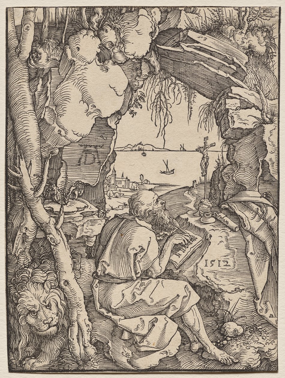 Svatý Jeroným v jeskyni od Albrecht Dürer