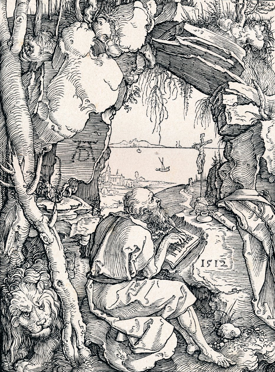 Svatý Jeroným v jeskyni, 1512 1906 od Albrecht Dürer