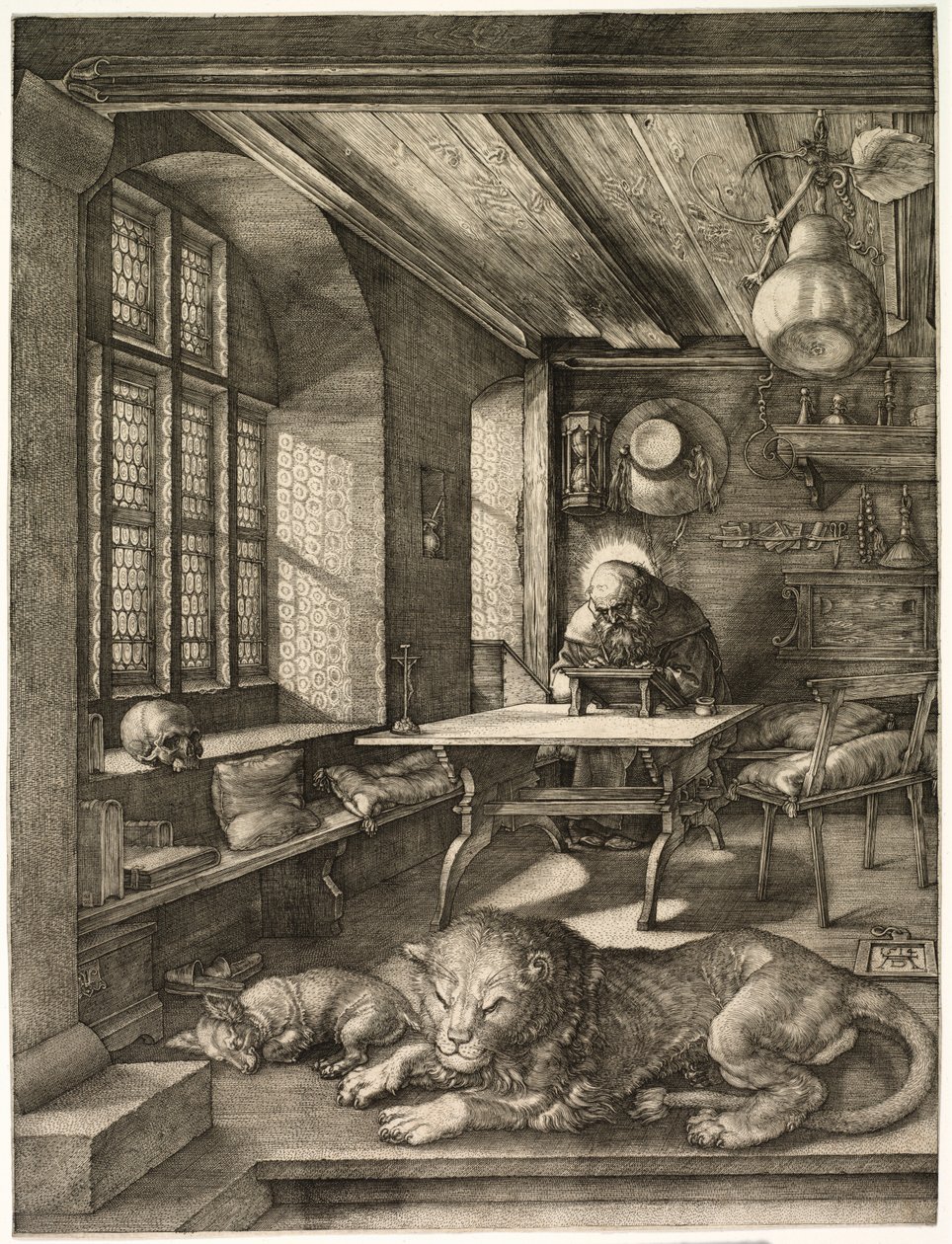 Svatý Jeroným ve své pracovně od Albrecht Dürer
