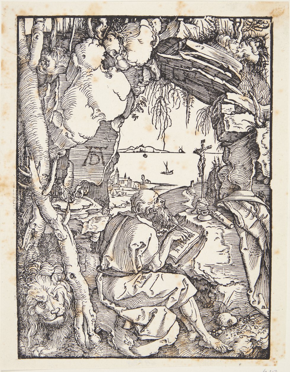 Svatý Jeroným v jeskyni od Albrecht Dürer