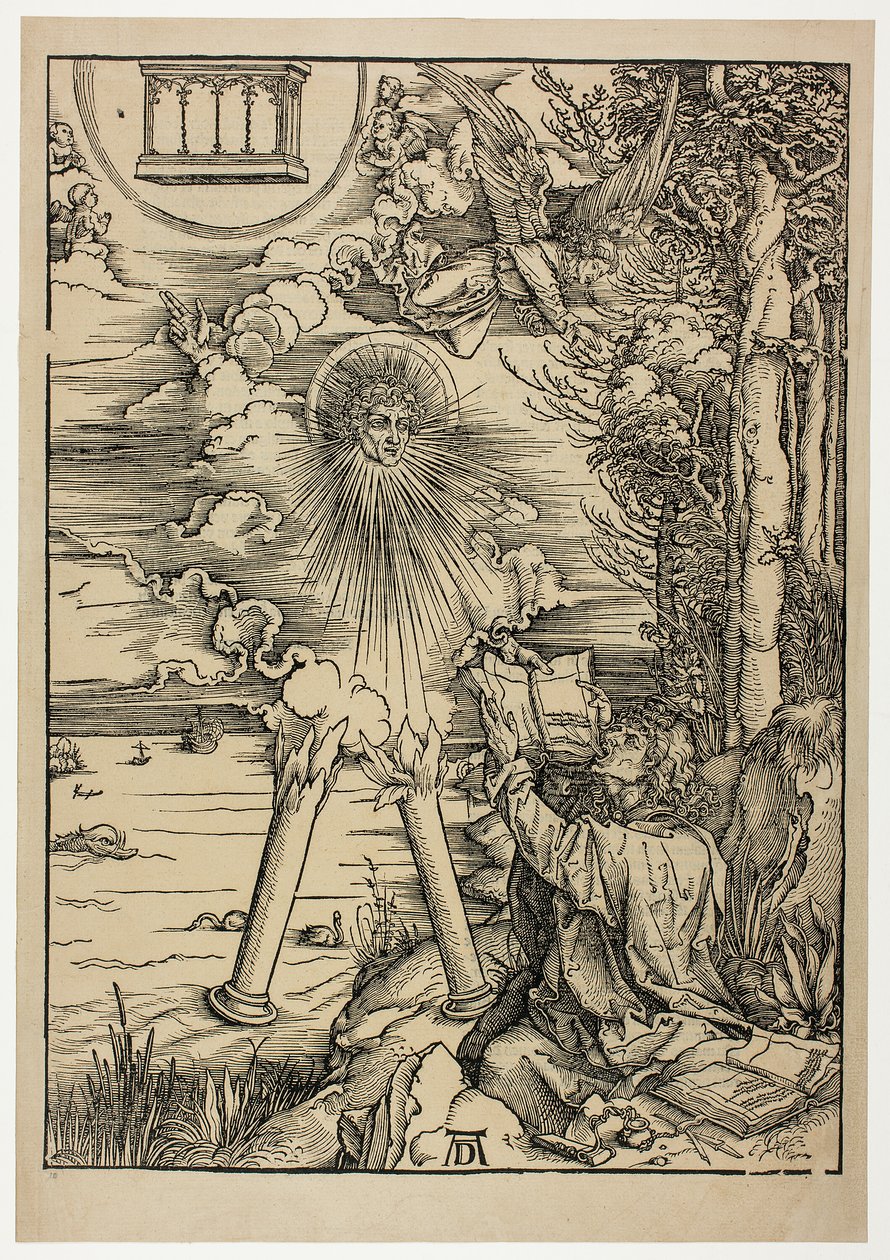 St. John hltající knihu, z Apokalypsy od Albrecht Dürer