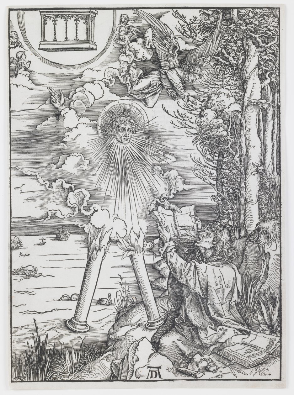 St. John hltající knihu, z „Apokalypsy“ od Albrecht Dürer