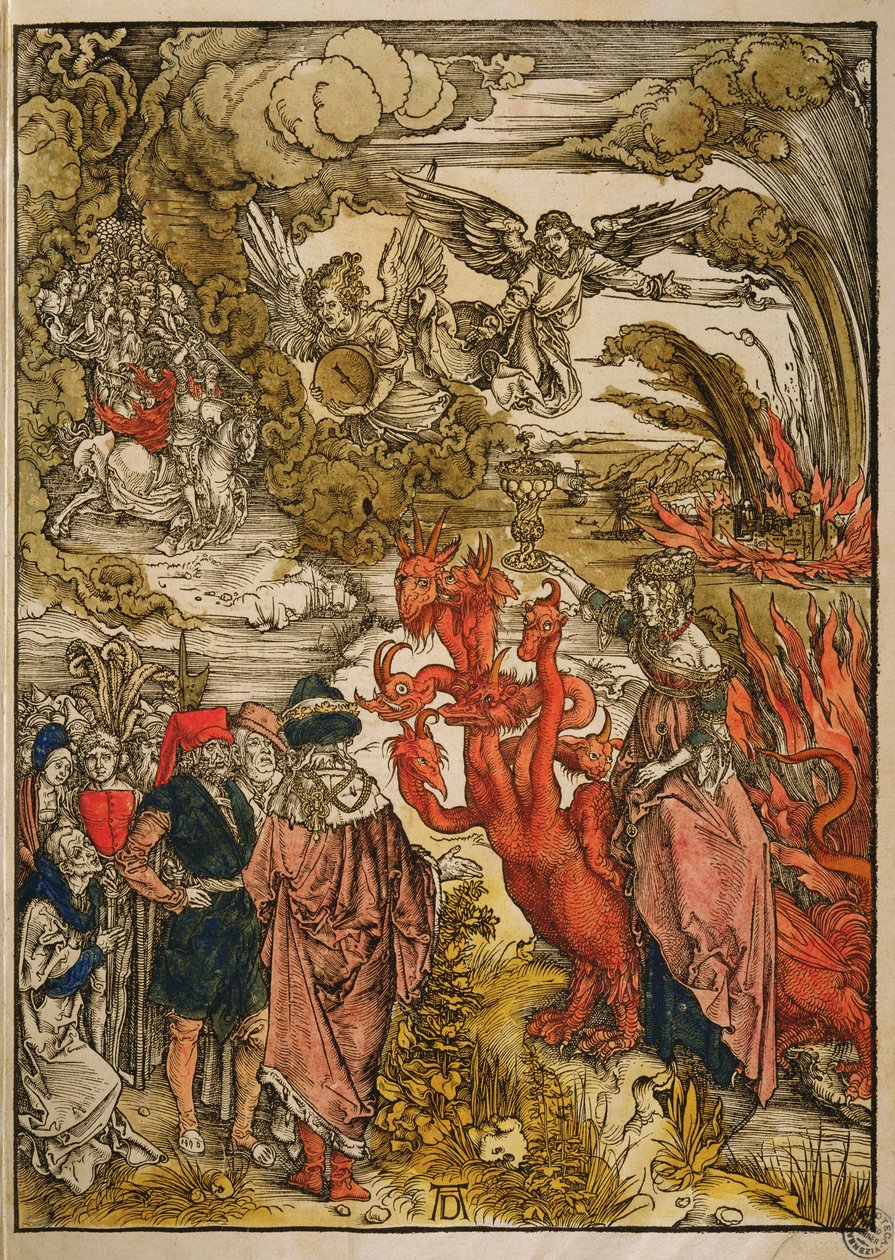 Svatý Jan v poušti, 1498 (barevný dřevoryt) od Albrecht Dürer