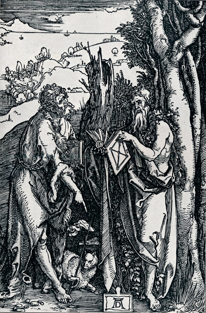 Svatý Jan Křtitel a svatý Onuphrius, 1504 1906 od Albrecht Dürer