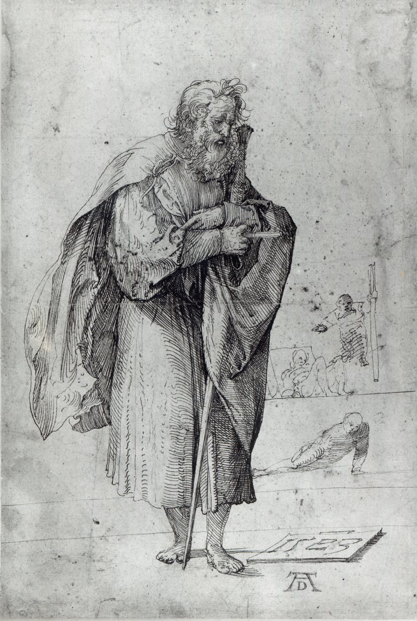St. Paul, 1523 (pero a inkoust na papíře) od Albrecht Dürer