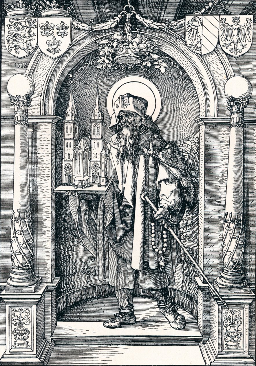Svatý Sebaldus ve výklenku, 1518 1906 od Albrecht Dürer
