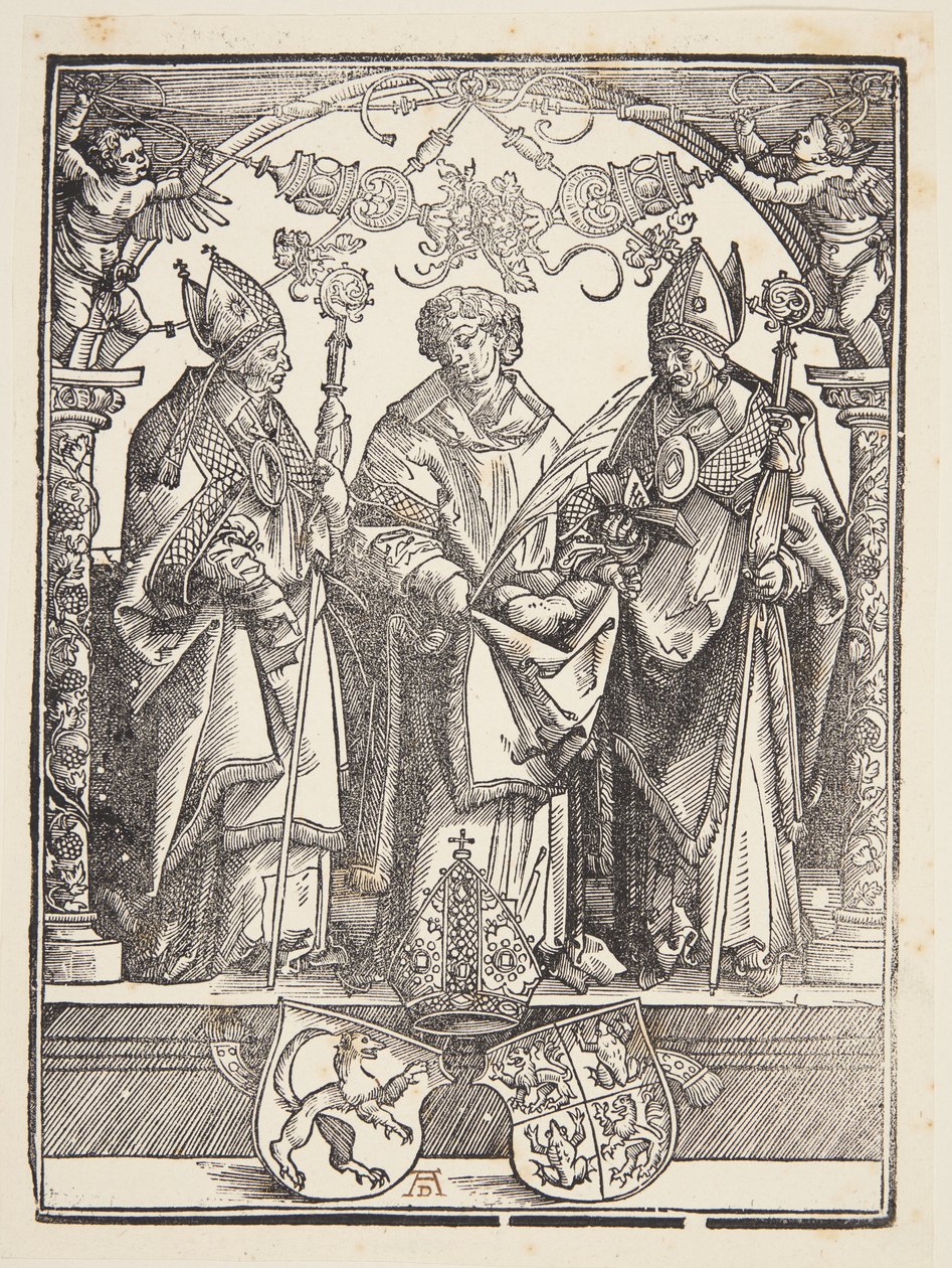 Svatý Štěpán s dalšími dvěma světci od Albrecht Dürer