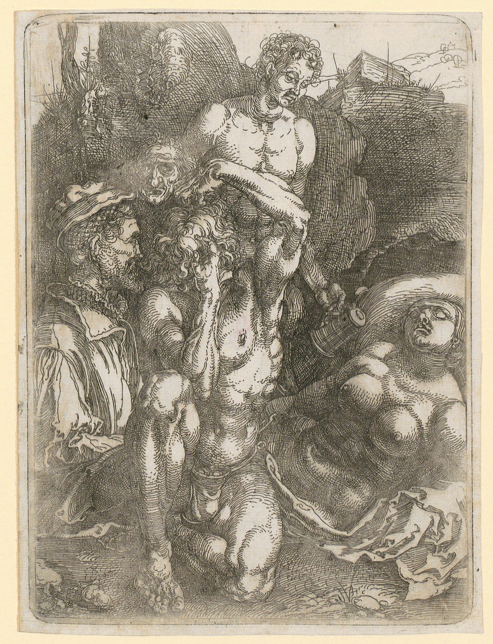 Studijní list s pěti postavami od Albrecht Dürer