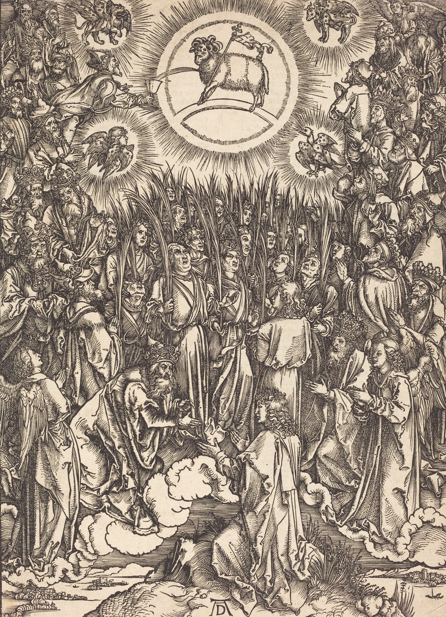 Klanění Beránka, pravděpodobně c. 14961498. od Albrecht Dürer
