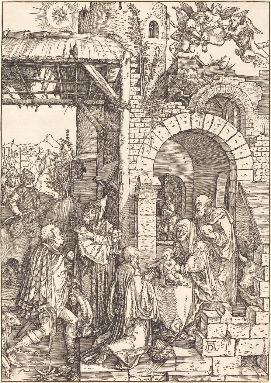 Klanění tří králů od Albrecht Dürer