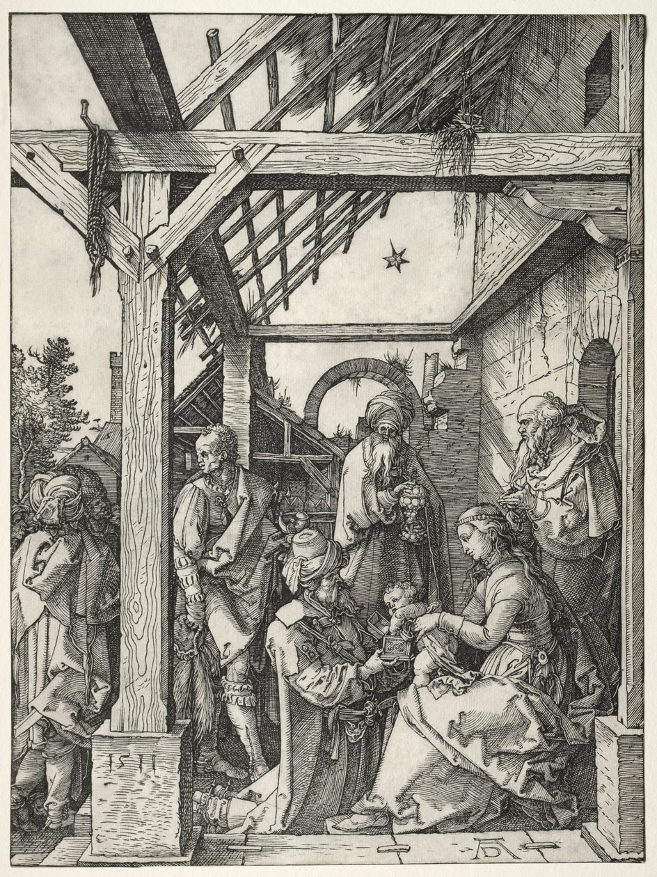 Klanění tří králů od Albrecht Dürer
