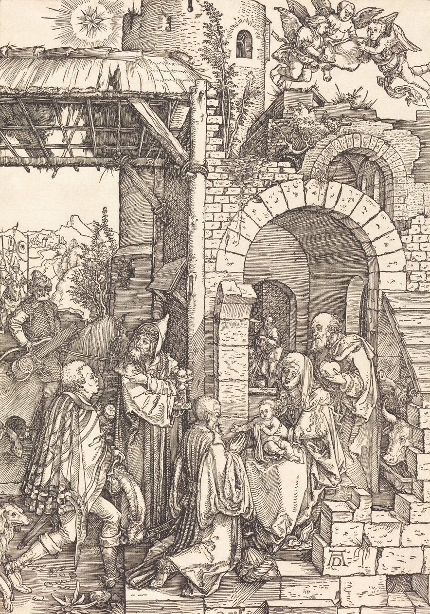Uctívání Magi, c. 15011503. od Albrecht Dürer