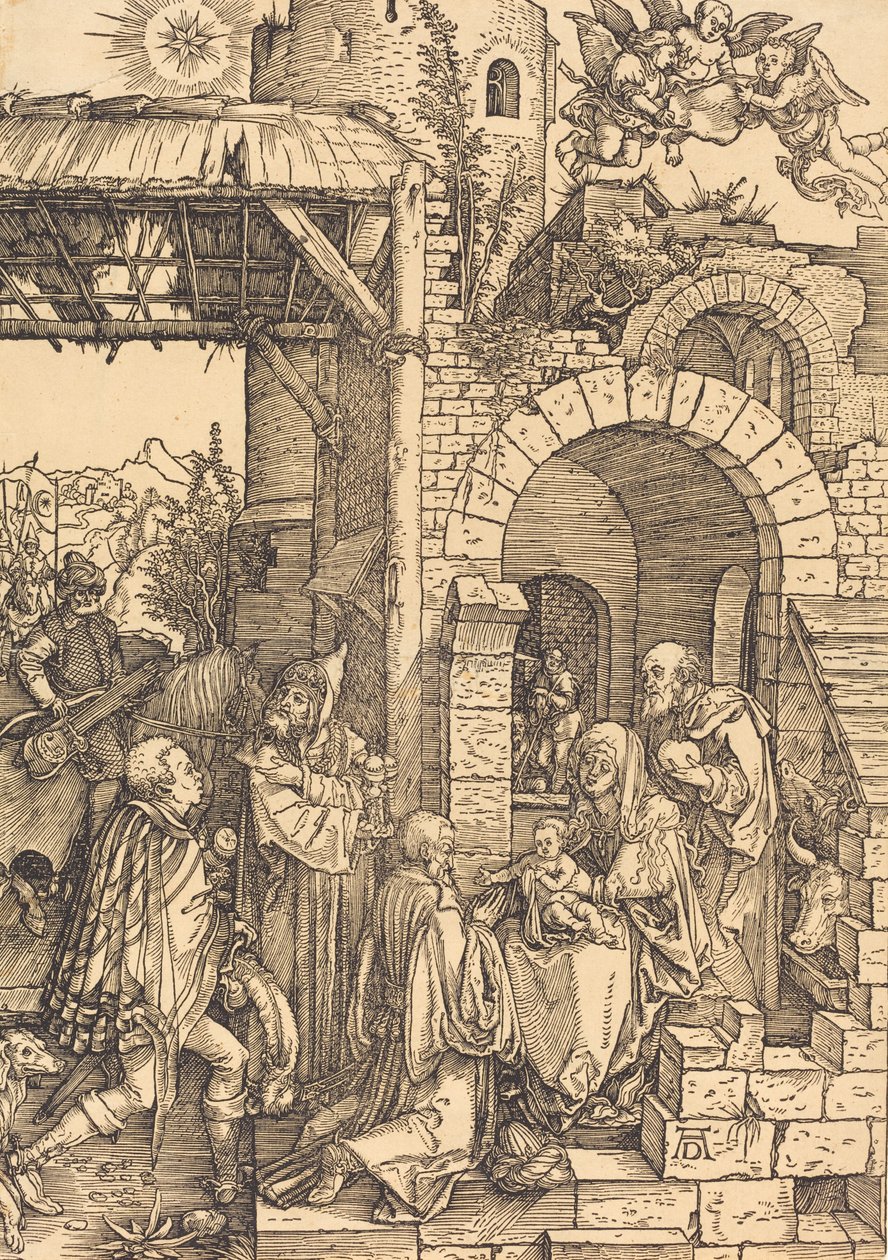 Klanění tří králů, c. 15011503. od Albrecht Dürer