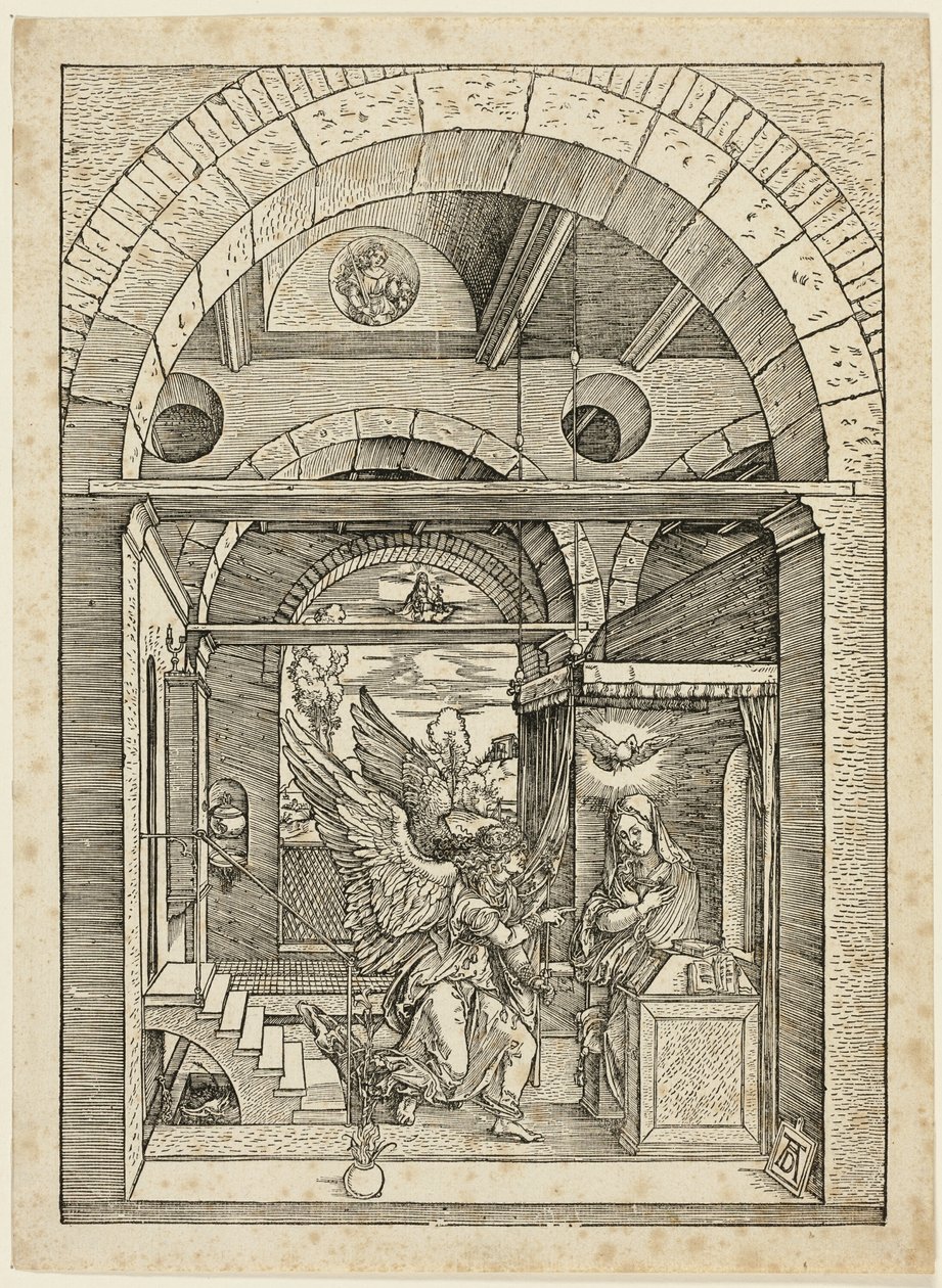 Zvěstování, ze Života Panny od Albrecht Dürer