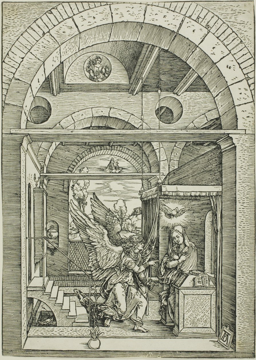 Zvěstování, ze Života Panny od Albrecht Dürer