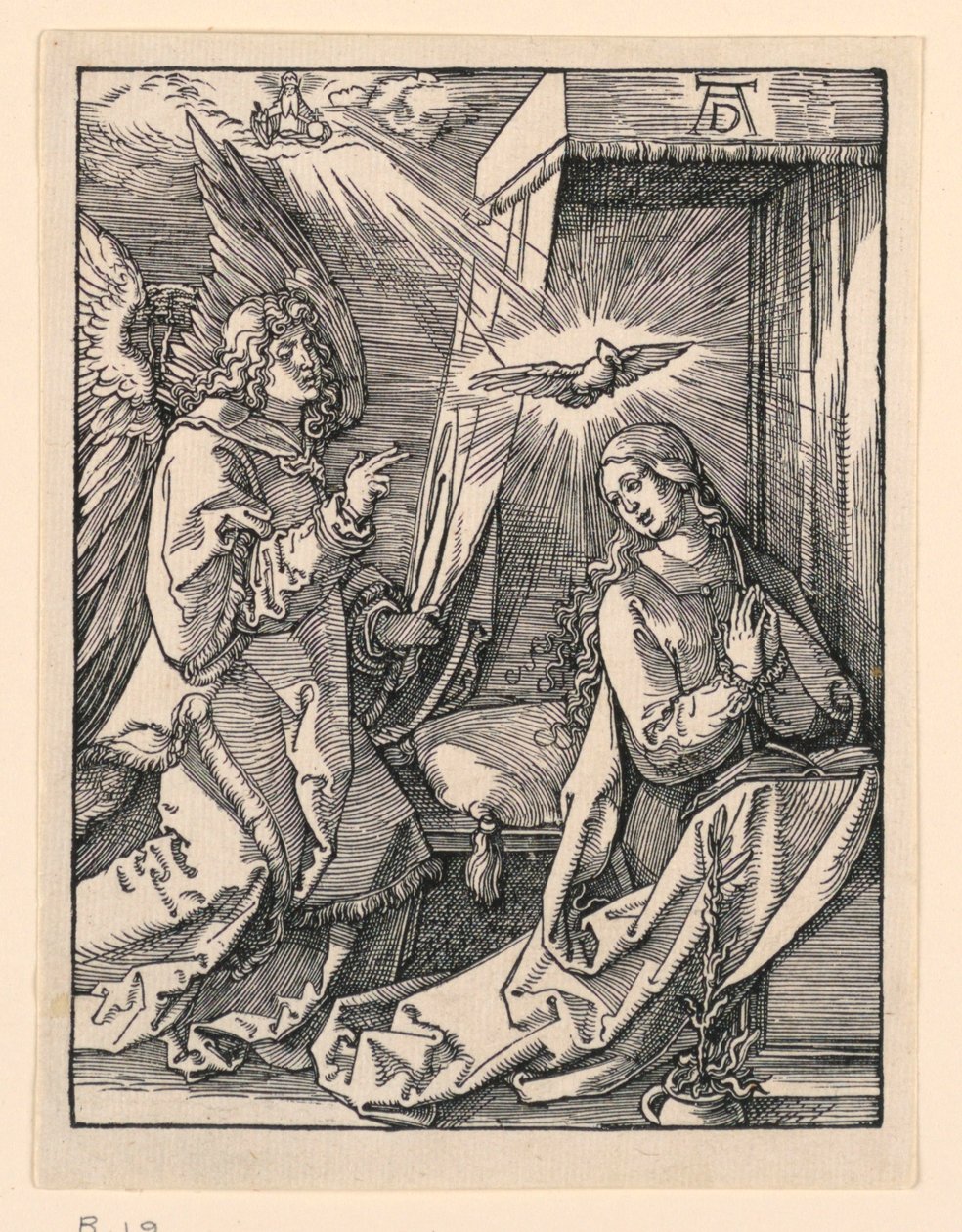 Zvěstování ze série Malé vášně od Albrecht Dürer