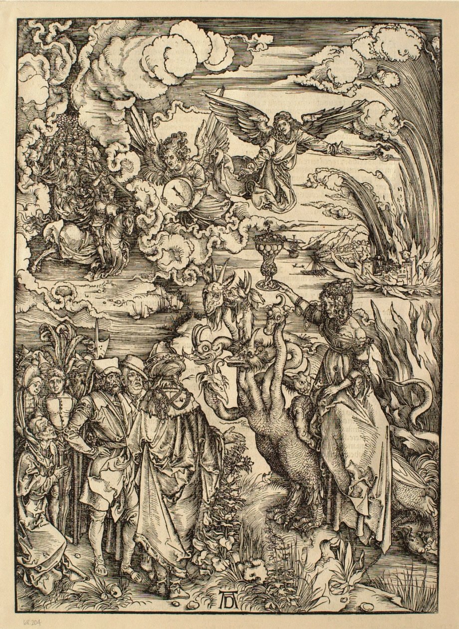 Apokalypsa: Babylonská nevěstka od Albrecht Dürer