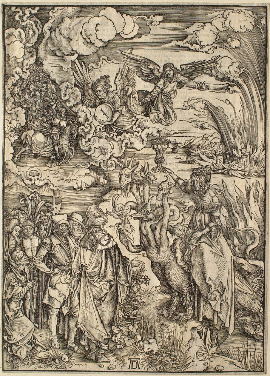 Apokalypsa: Babylonská nevěstka od Albrecht Dürer