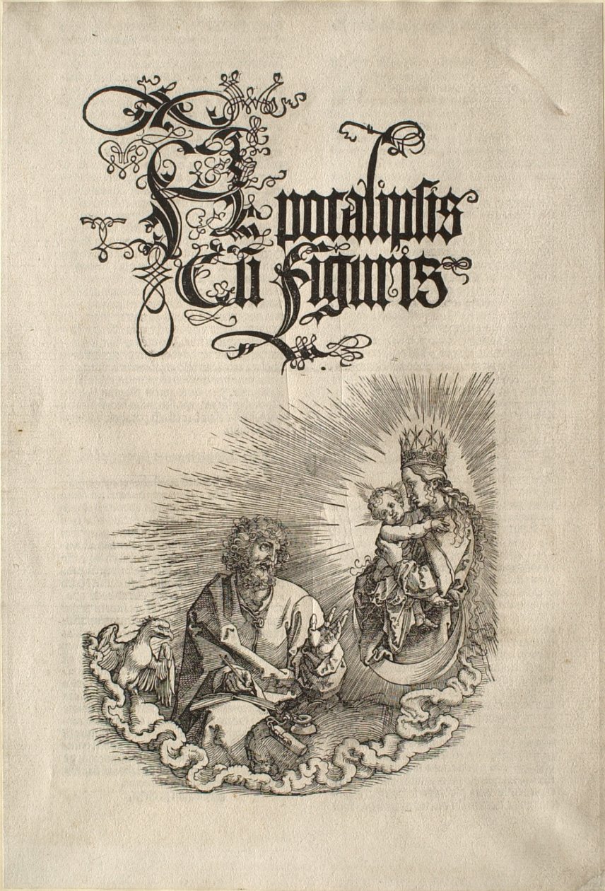 Apokalypsa: Panna Marie se zjevuje svatému Janovi od Albrecht Dürer
