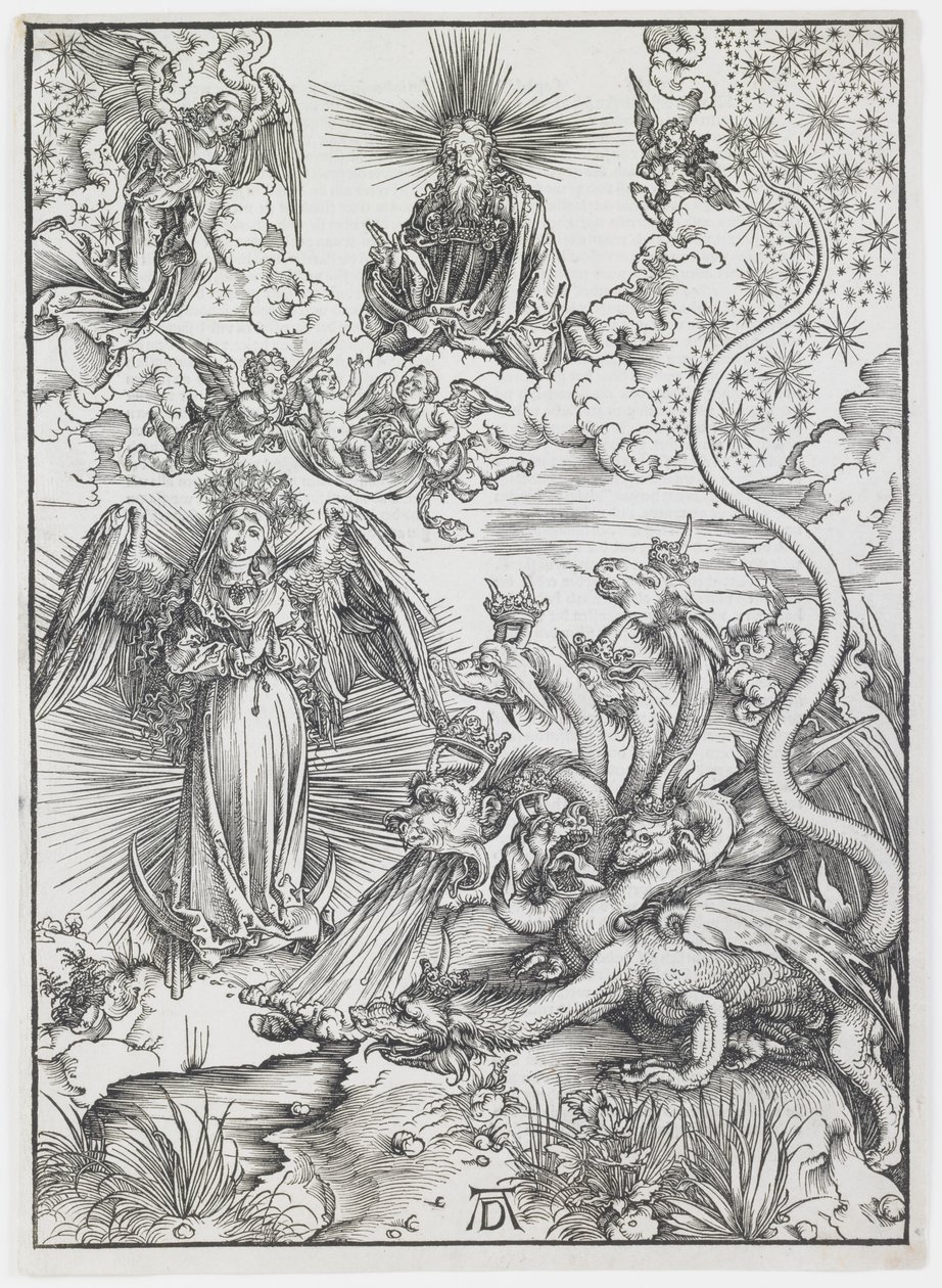 Apokalyptická žena ze série „Apokalypsa“ od Albrecht Dürer
