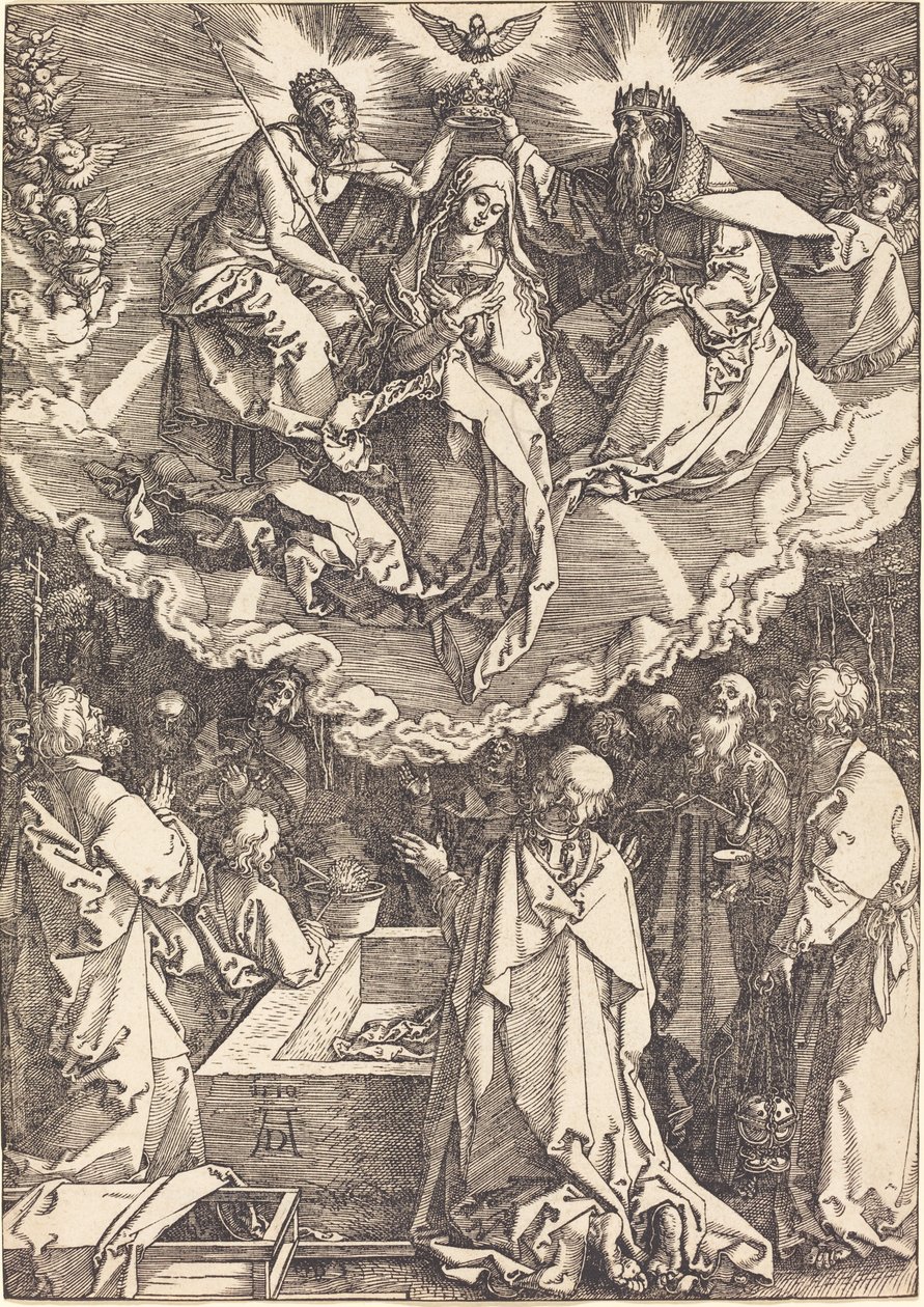 Nanebevzetí a korunovace Panny Marie od Albrecht Dürer