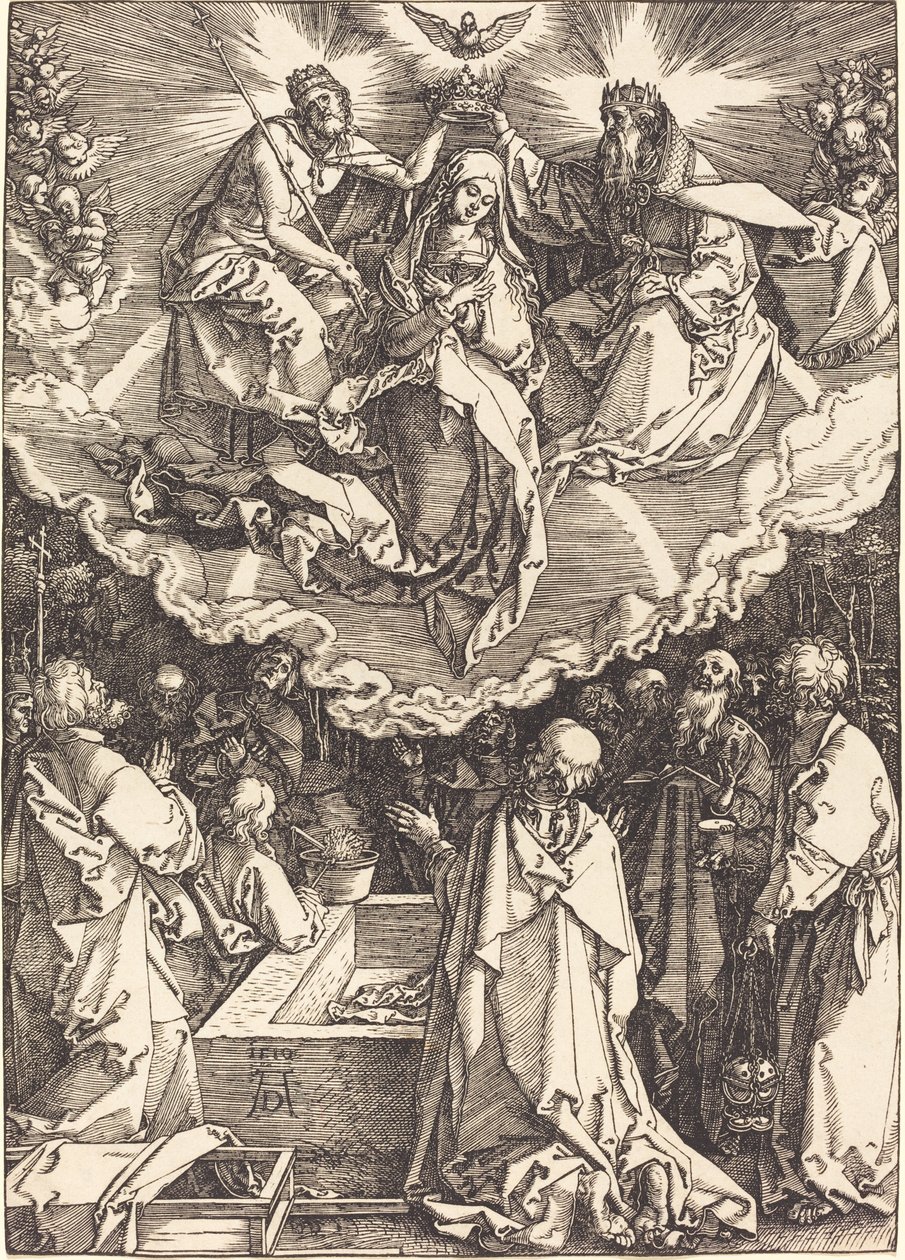 Nanebevzetí a korunovace Panny Marie od Albrecht Dürer