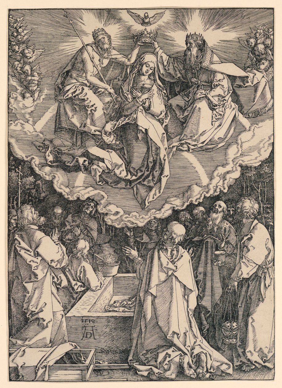 Nanebevzetí Panny Marie ze série Život Panny Marie od Albrecht Dürer
