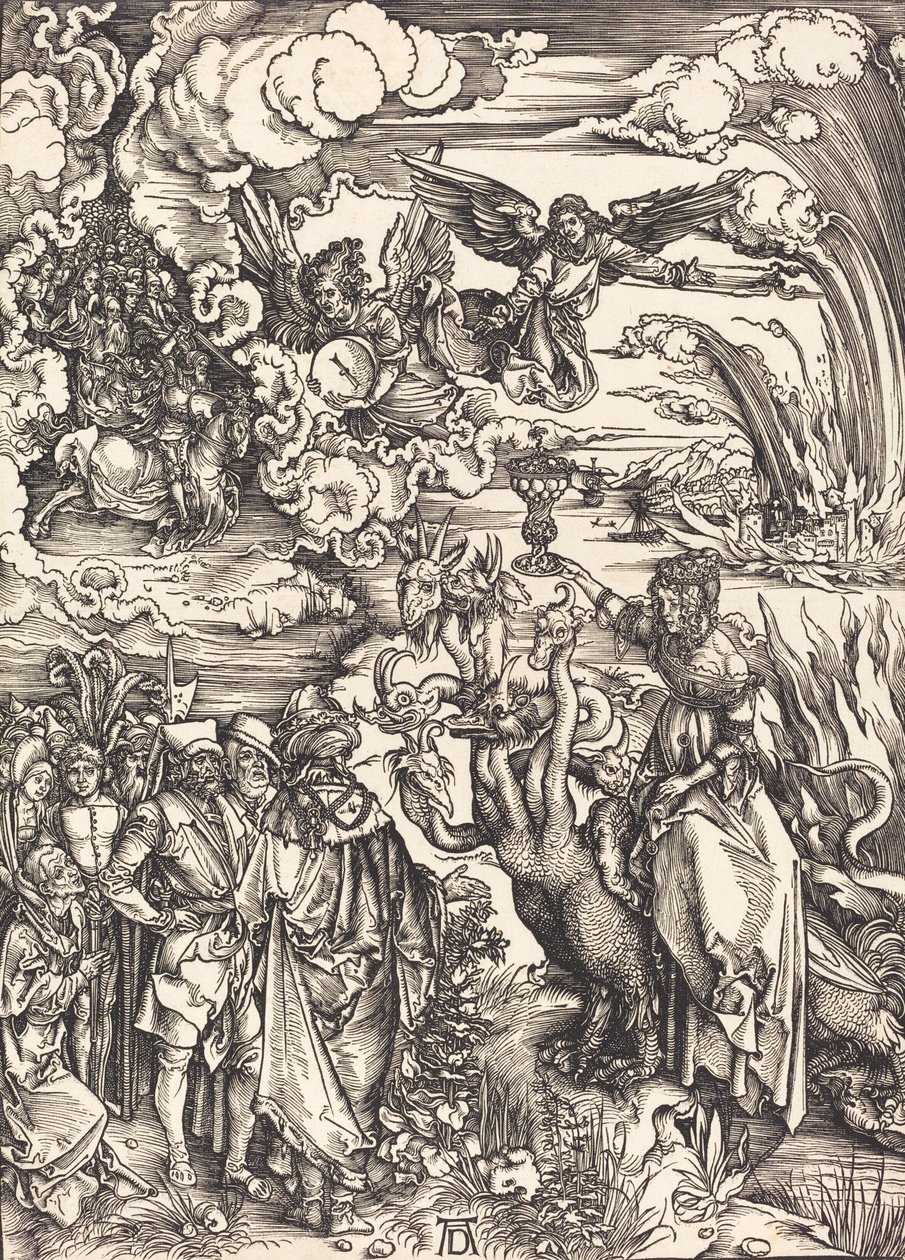 Babylonská děvka, pravděpodobně c. 14961498. od Albrecht Dürer