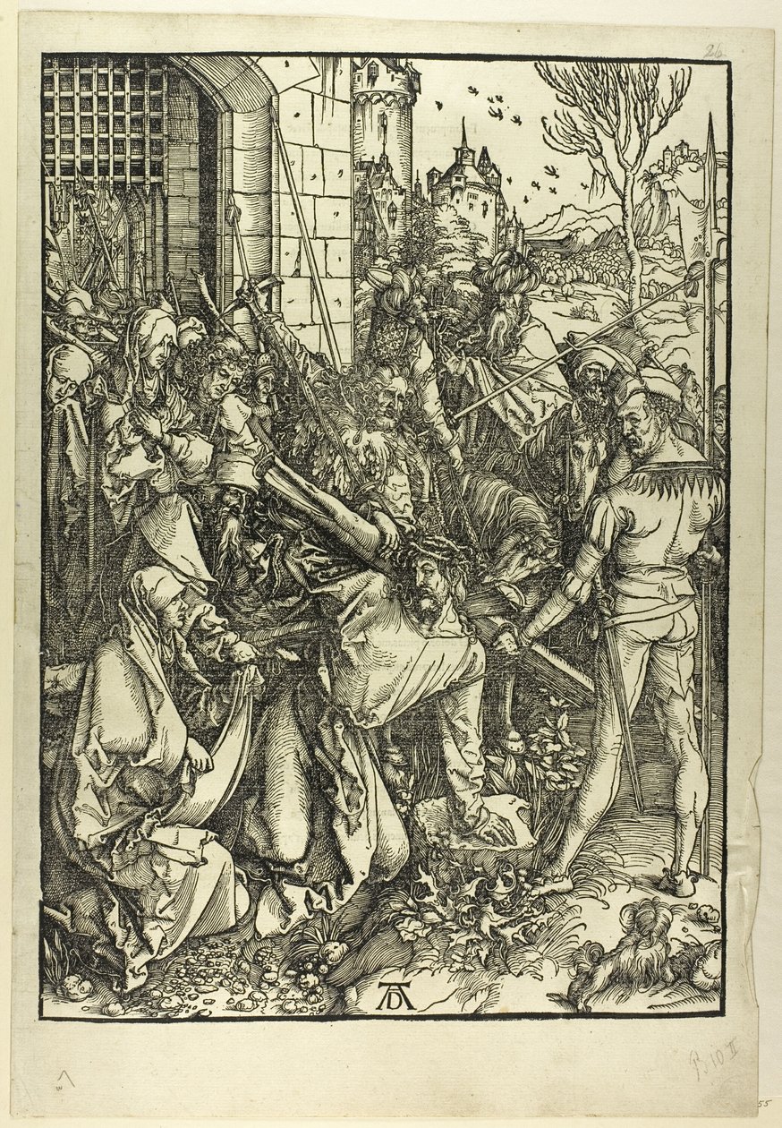 Nesení kříže, z Velkého umučení od Albrecht Dürer