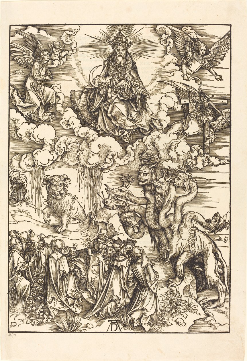 Bestie se dvěma rohy jako beránek od Albrecht Dürer
