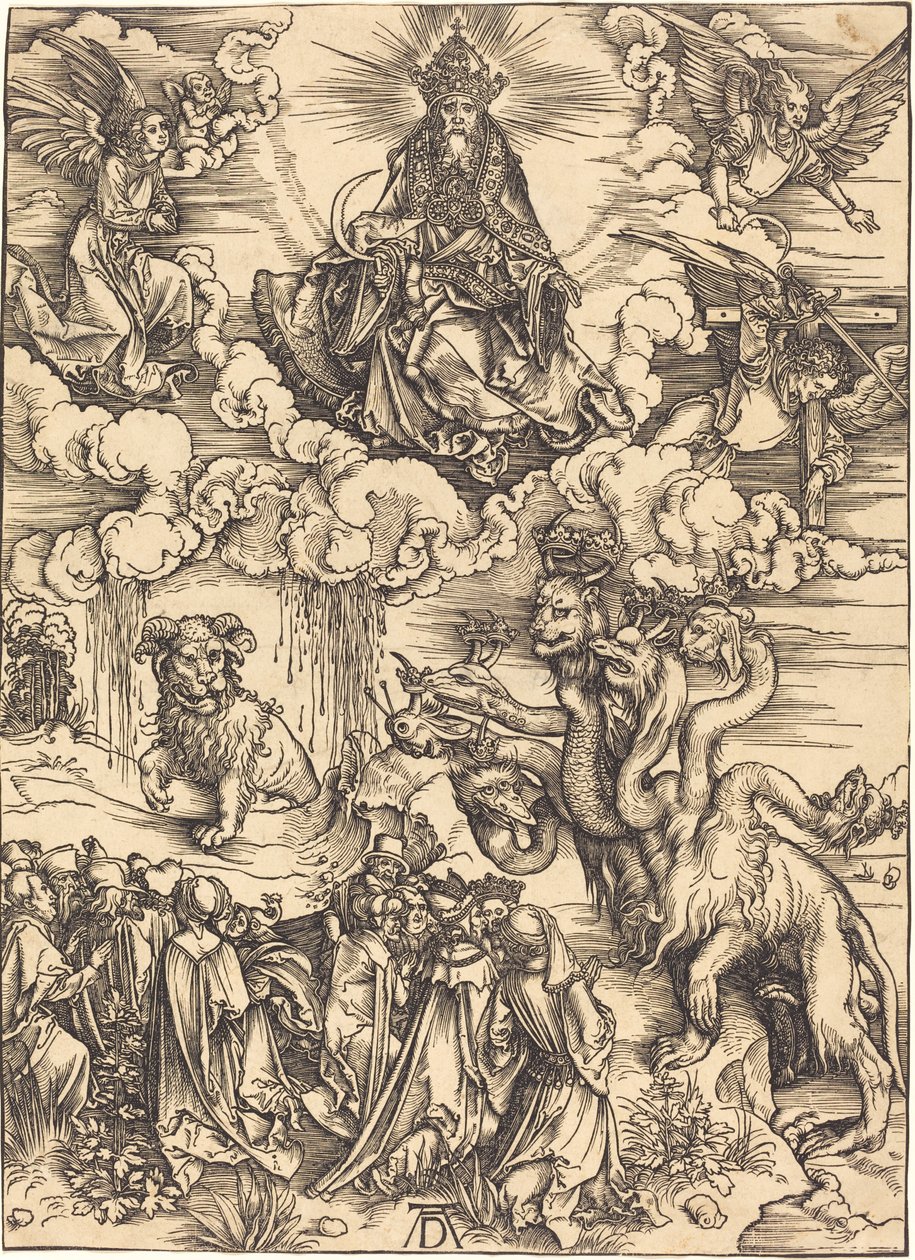 Bestie se dvěma rohy jako beránek od Albrecht Dürer