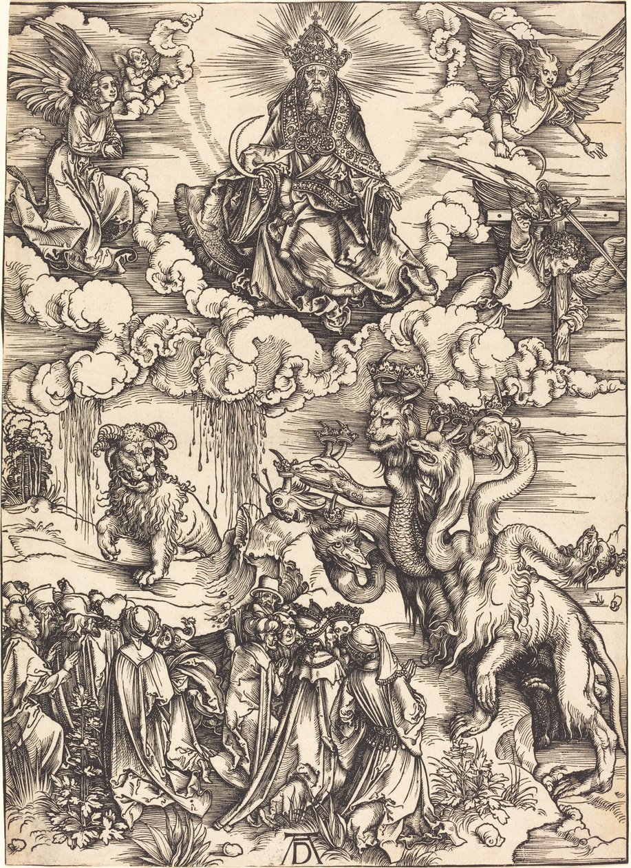Bestie se dvěma rohy jako beránek od Albrecht Dürer