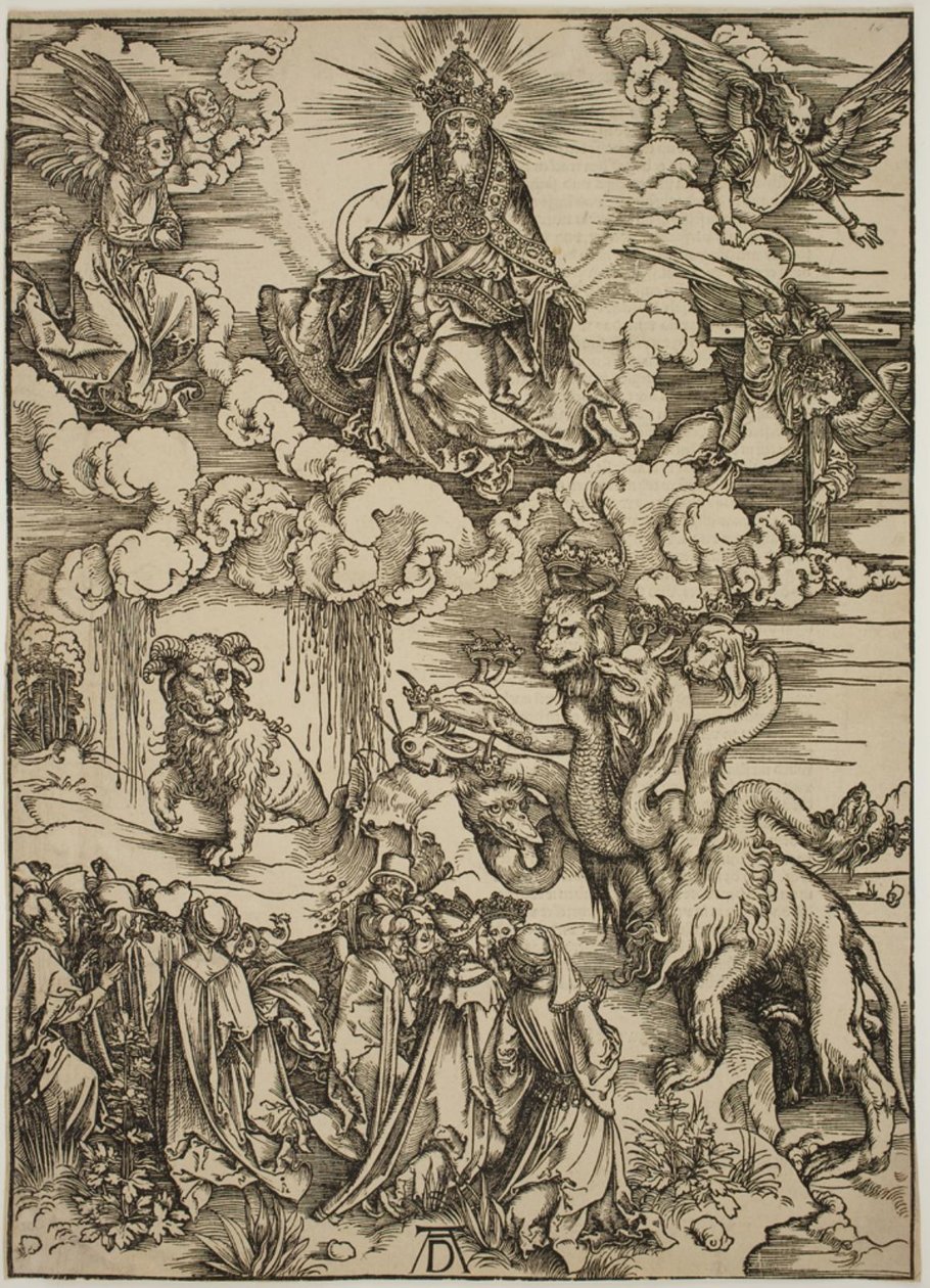 Bestie se dvěma rohy jako beránek od Albrecht Dürer