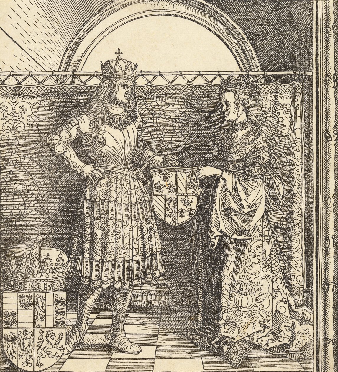 Zasnoubení Maxmiliána s Marií Burgundskou, 1511. od Albrecht Dürer