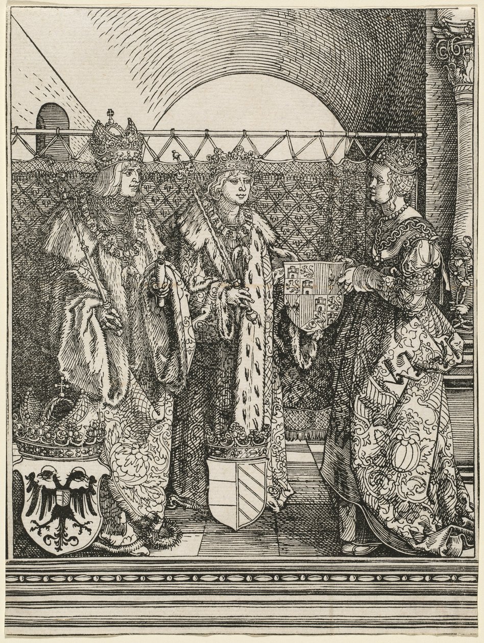 Zasnoubení Filipa Sličného s Johankou Kastilskou od Albrecht Dürer