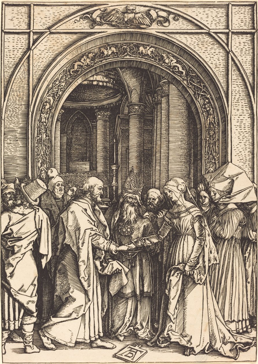 Zasnoubení Panny, c. 15041505. od Albrecht Dürer