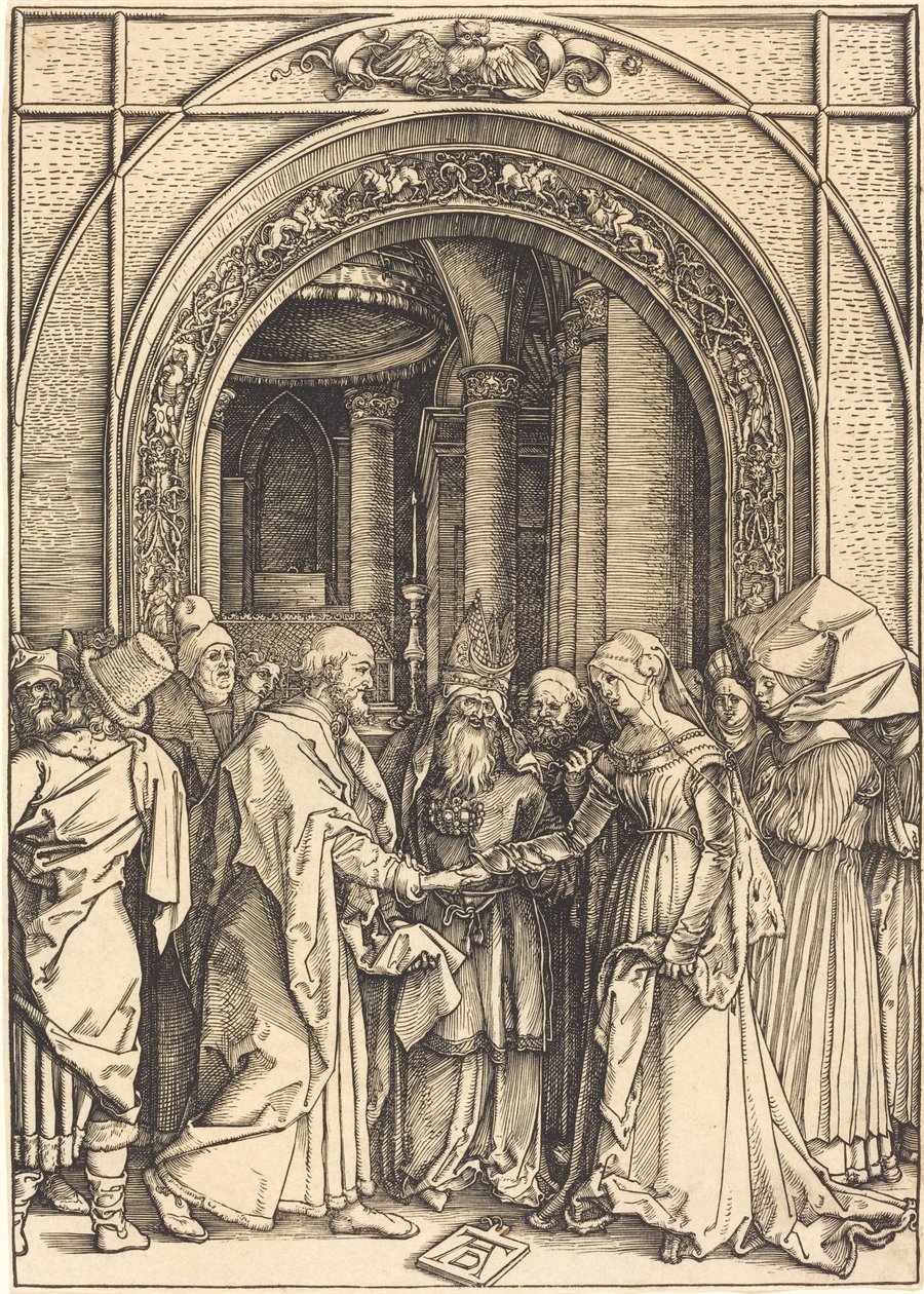 Zasnoubení Panny, c. 15041505. od Albrecht Dürer