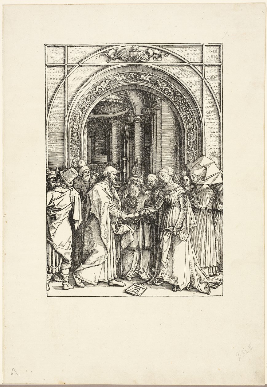 Zasnoubení Panny, ze Života Panny od Albrecht Dürer