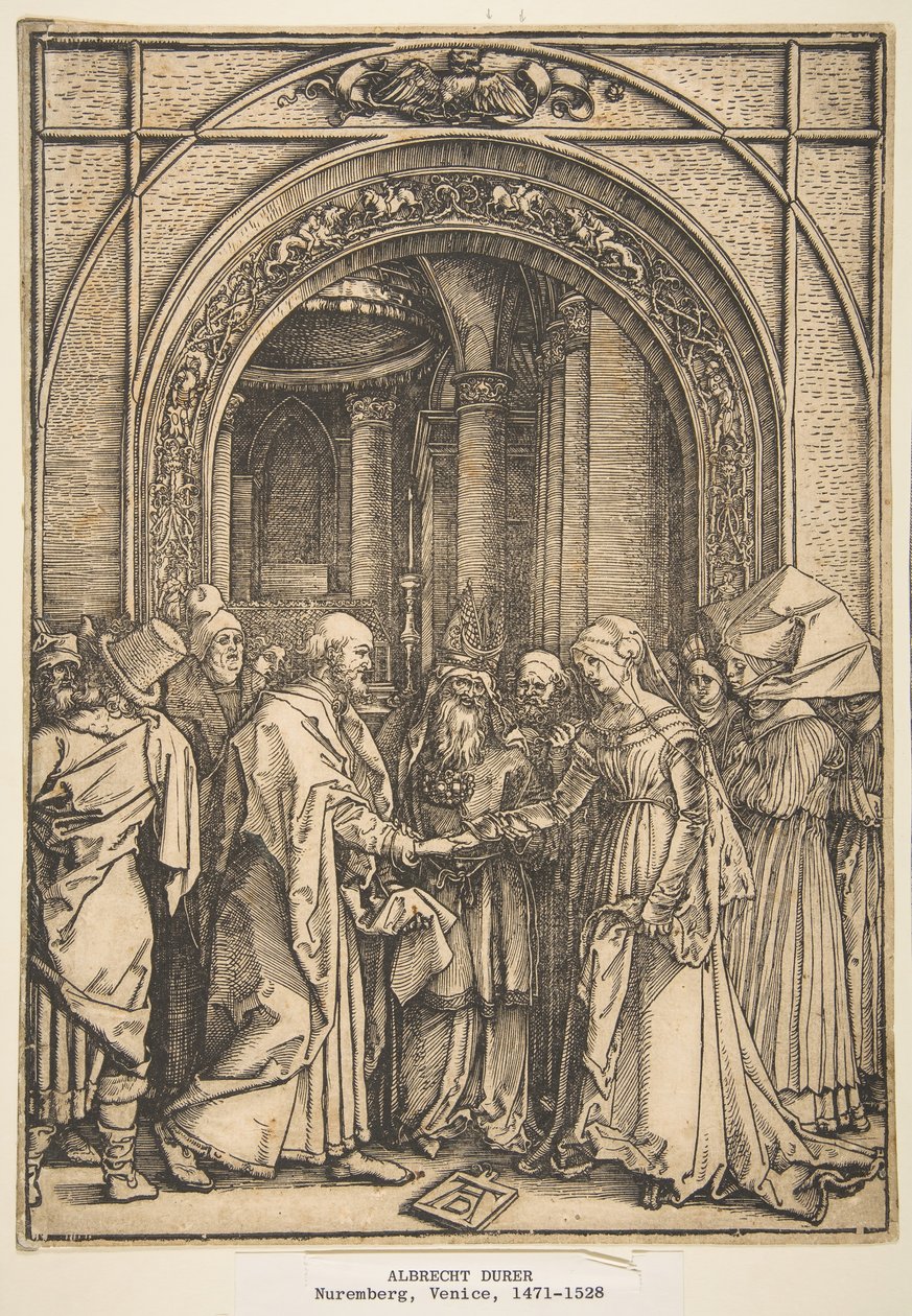 Zasnoubení Panny, od The Life of the Virgin, ca. 1503. od Albrecht Dürer