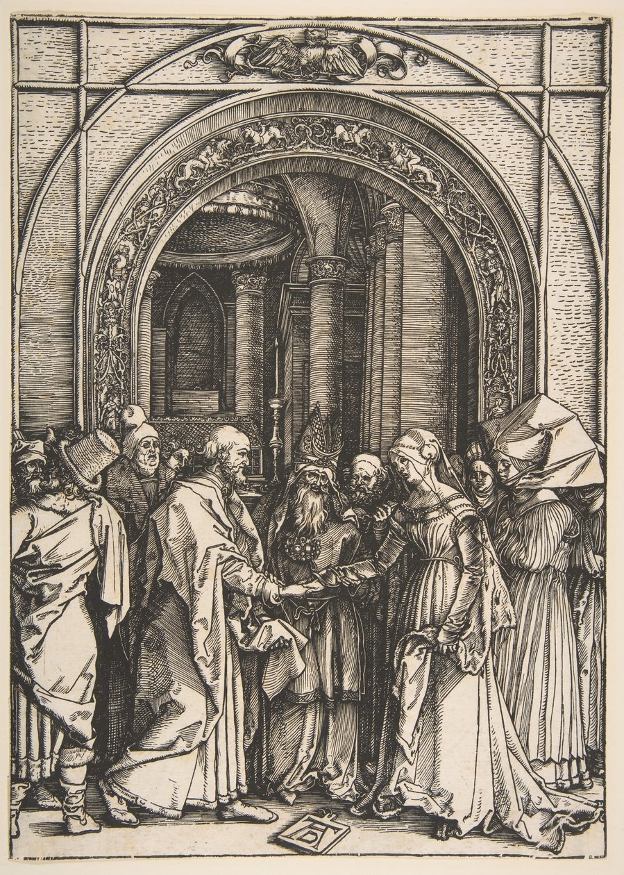 Zasnoubení Panny, od The Life of the Virgin, ca. 1504. od Albrecht Dürer