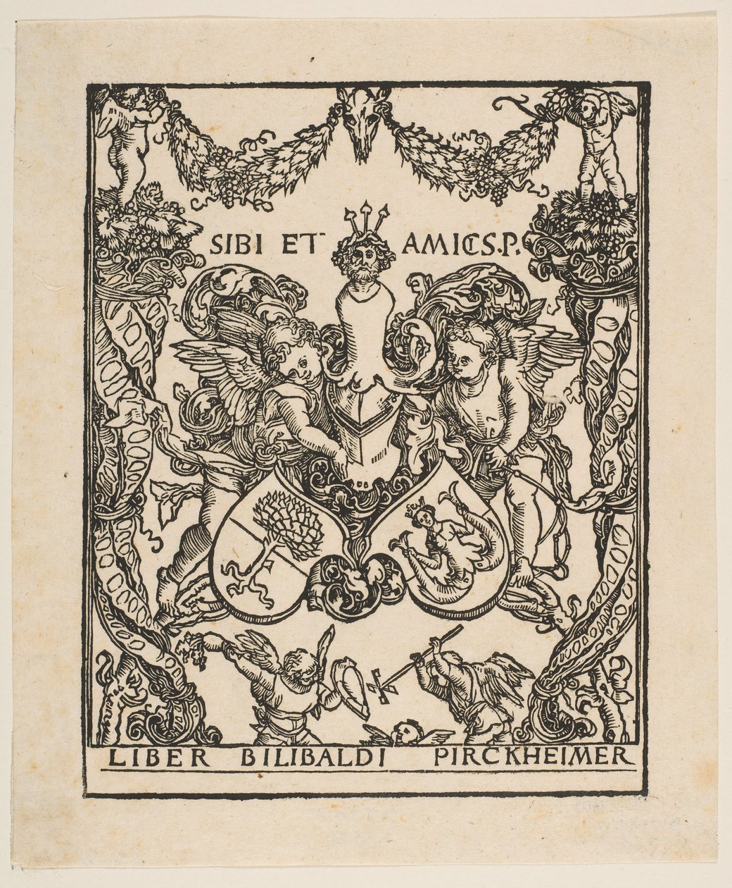 Knihovna Willibalda Pirckheimera.n.d. od Albrecht Dürer