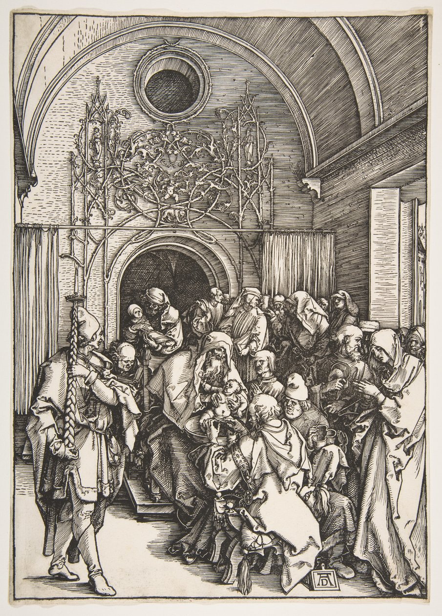 Obřízka, ze série „Život Panny Marie“ od Albrecht Dürer