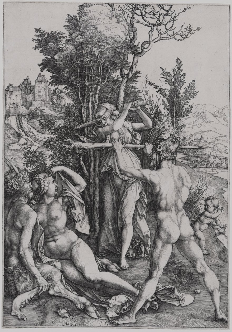 Boj Ctnosti a Rozkoše v přítomnosti Herkula (Herkules na rozcestí) od Albrecht Dürer