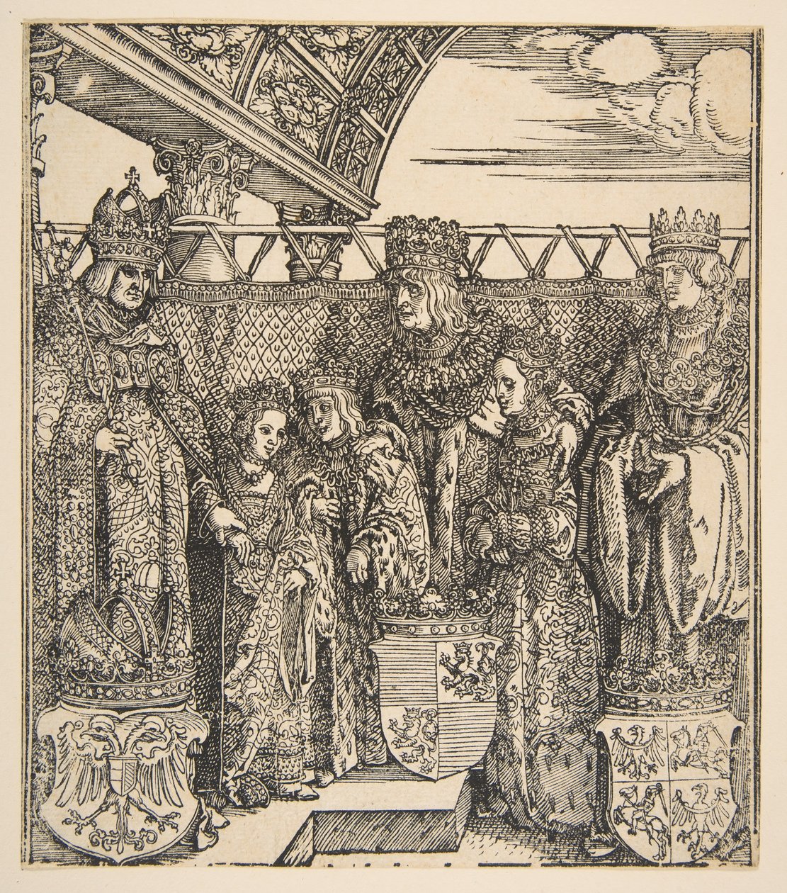 Kongres knížat ve Vídni.n.d. od Albrecht Dürer