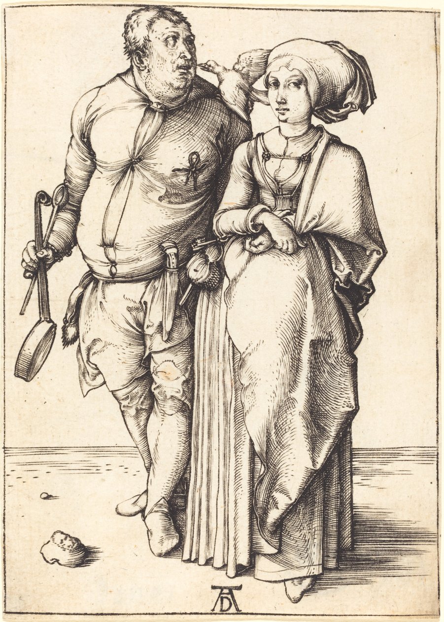 Kuchař a jeho žena od Albrecht Dürer